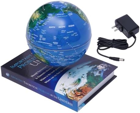 Magnetic Levitation Globe with LED Lights, 6-Inch Floating Geographic Globe, Educational World Map for Home Office Decor, Kids & Adults - Image 6