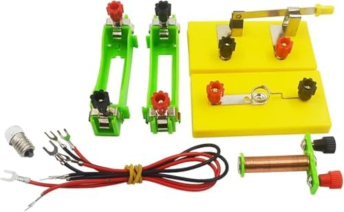 DIY Electromagnet Experiment Kit, Complete Electromagnetic Circuit Assembly Box, Basic Current Magnetism Physics Principle Teaching Experimental Set - Image 2