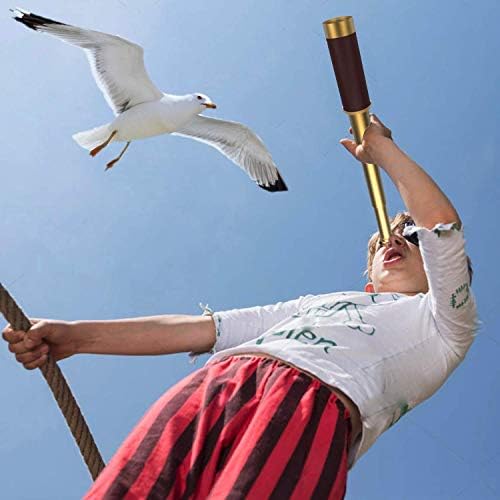 Pirate Monocular Telescope, 25x30 High Powered Zoomable Collapsible Brass Spyglass Handheld Waterproof Telescope Monocular for Bird Watching Hunting Hiking Travelling - Image 5