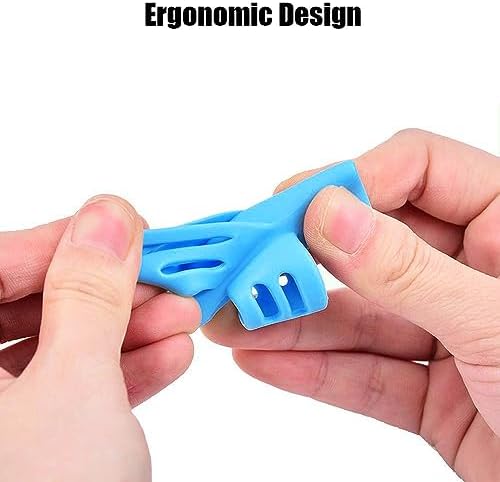 JuneLsy Pencil Grips Pencil Grips for Kids Handwriting Posture Correction Training Writing AIDS for Kids toddler Preschoolers Students Children Special Needs (3pack01) - Image 6