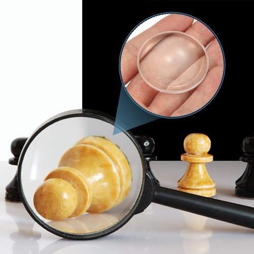 PATIKIL 10 Pack Biconvex Lens, 42mm Dia. 42mm Focal Length Aspheric Optical Lenses Magnifier Paperweight Acrylic Double Convex for DIY Office Desk Home Science Experiment Telescope - Image 5