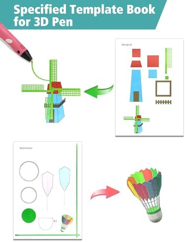 3D Pen Painting Drawing Book, 40 Pattern Thick Paper Templates - Image 4