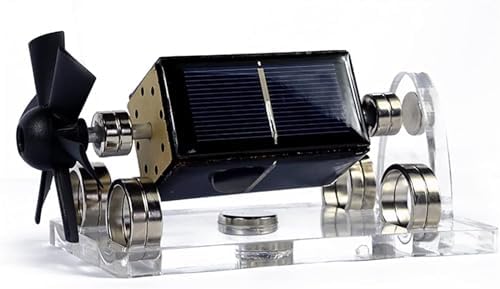 Magnetic Levitation Solar Motor - Creative Desktop Decoration, Solar-Powered with Stable Effect - Image 2