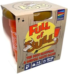 Semper Smart Games Full of Bull! Dice Bluffing & Mental Math Game by SemperSmartGames
