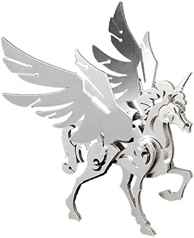 Microworld 3D Metal Puzzle, Mechanical Unicorn Metal Model Kits, Steel Warcraft Collection Challenge Brain Teaser DIY Art Craft Decoration 3D Puzzles for Adults by Microworld