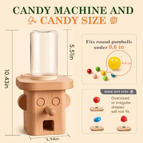 Candy Dispenser Woodworking Kit for Kids, STEM wood building kit Ages 6+ - Image 3