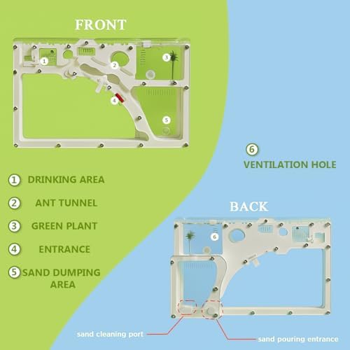 Ant Farm Kit for Kids, Large Ant Farm with Sand, Ant Colony Observation Kit - Image 5