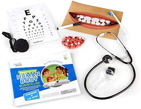 hand2mind Science Kit Head to Toe Human Body, STEM Activities for Kids Ages 5-7, STEM Toys, Slime Kit, Kids Storybook, Human Body for Kids, 10 at Home Science Experiments for Kids - Image 7