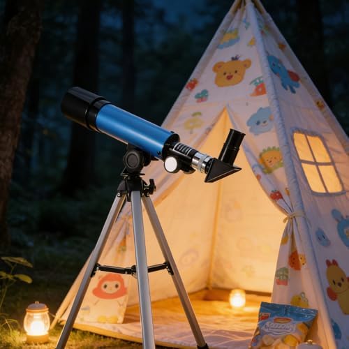 Astronomical Telescope for Astronomy Beginners Xmas, Blue Portable - Image 6