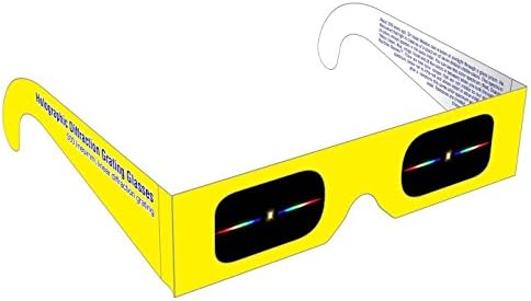 Rainbow Symphony Diffraction Grating Glasses, Linear, 500 Line/millimeters, Made in USA, Package of 10 by RainbowSymphony