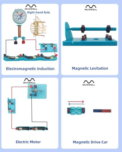 Electricity Circuit and Magnetism Experiment Kits, Electromagnetism Elementary Electronics, Various Electrical and Electromagnetic Experiments, Circuit kit - Image 4