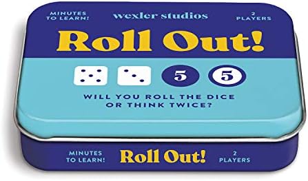 Galison Roll Out! Game – Fun, Easy to Play Dice Game for Kids, Ideal for 2 Players, Ages 6+ – Convenient Storage Tin and Instructions Included, Great Travel Activity for Kids - Image 2