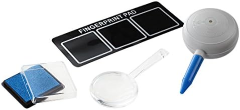 Fingerprint Set Detective experiments toy with stamp pads Magnifier Brush - Image 6