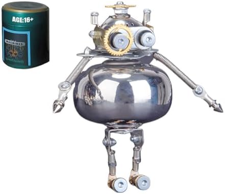 3D Metal Puzzle Robot Model Mystery Box, Metal Crafts DIY Assembly Robot Puzzle - Metal Robot Model Building Kits - Art Craft Home Deco Gifts for Adults Teens Boys Kids Birthday by Unknown