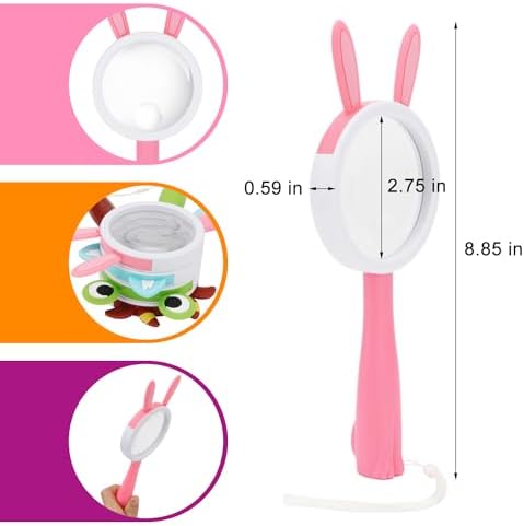 10X Kids Magnifying Glass Handheld Magnifier for Child (Bunny Style 1Pcs) - Image 2