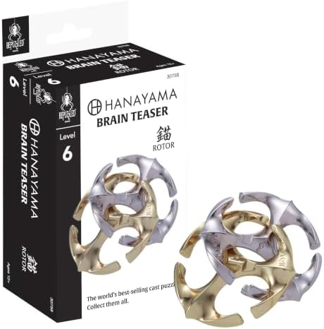 UNIVERSITY GAMES CORPORATION HANAYAMA CAST Puzzle, Rotor Level 6 by BePuzzled