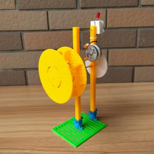 Hand-Cranked Water Turbine Generator,Can Be Hand-Cranked Student Physics Experiment Model DIY Hydroelectric Generator Kit,Hydraulic Wheel Hand-Cranked Power Generation - Image 5