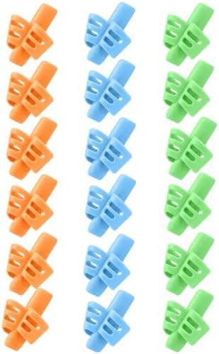 JuneLsy Pencil Grips Pencils Grips for Kids Handwriting Posture Correction Training Writing AIDS for Kids Toddler Preschoolers Students Children Special Needs (18PCS) by JuneLsy