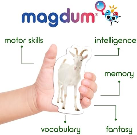 Fridge Magnets for Kids - 18 Mom & Baby Animal Magnet - Learning Toy - Image 3
