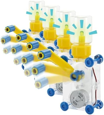 Tenergy ODEV Dynamo Lantern Educational STEM Building Toy, Hand Cranked Power Generator, Light Bulb Science Experiments Kits for Kids Age 14+ (Pack of 4) by Tenergy