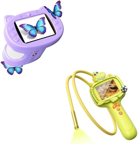 Handheld Digital Mini Microscope for Kids: 1000X 4K Portable Pocket 2.4" Screen Microscopes Toys STEM Electronic Learning Educational Science Kit 8-12 Birthday Gift 4 5 6 7 Year Old Boy Girl by Unknown