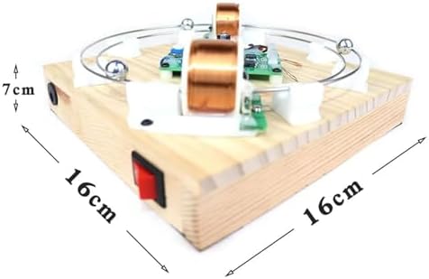 DIY Electromagnetic Accelerator Cyclotron Electrical Magnetic Induction Circular Motion of Iron Ball Coil Magnetism Physics Experiment Scientific Equipment,Brushless Motor Cyclotron Model - Image 2
