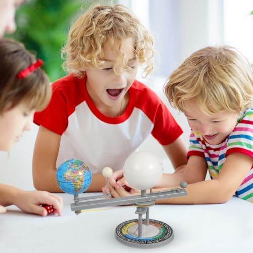 UPKOCH Sun Earth Moon Orbital Model, Kids Solar System Model Orbital Planetarium Model Astronomical Science Educational Kits for Kids Gifts School Teaching Tool - Image 3