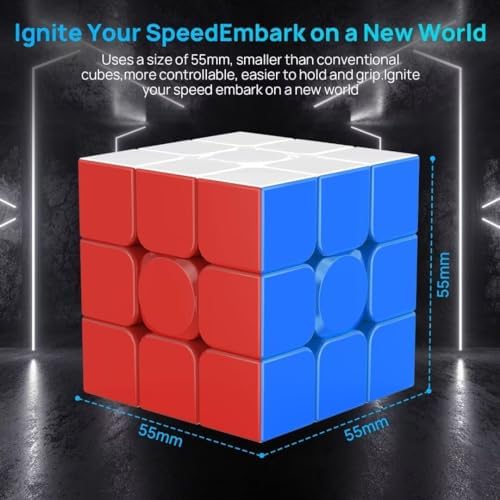 Magnetic 3x3 Speed Cube Stickerless for Kids & Adults, Competition Cube - Image 5
