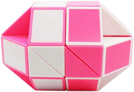 Mipartebo Magic Snake Cube Twist Puzzle 36 Wedges Large Size Twist Fidget Snake Toys for Kid Baby Pink - Image 6