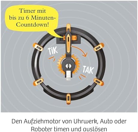 Kosmos ‎620783 Mechanical Power, Entdecke spielerisch Mechanik, Bausatz mit Spiral-Motor für Rennauto, Roboter und Timer, Experimentierkasten für Kinder ab 8-12 Jahre Bunt - Image 5