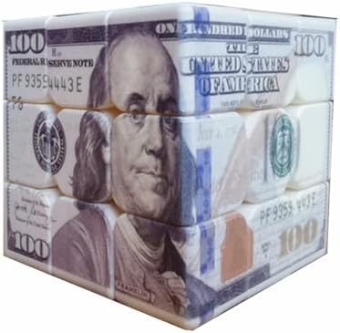 Cuberspeed Hundred Dollar Cube 3x3 Magic Cube US Dollar Bill Speed Cube Puzzle Toy by Cuberspeed