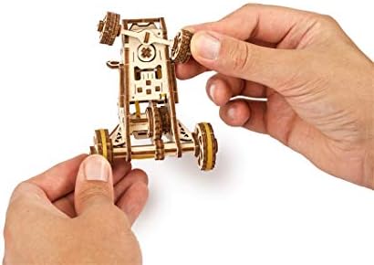UGEARS Desert Buggy - 3D Puzzle for Kids and Adults - Small Motor Vehicle Mechanical Model Kit - Wooden Model Kits for Adults to Build - Easy Self-Assembling - Gorgeous Gift for Boys and Girls - Image 5
