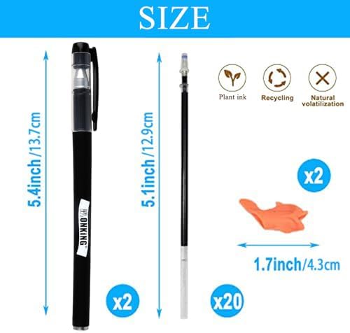 Monking 20 Pcs Magical Pen Refills for Reusable Practice Copybook, Drawing - Image 2