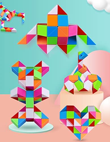 Fidget Magic Ruler Twist Snake Puzzles Brain Teaser Game 72 Block 1PACK - Image 3