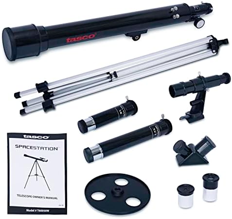 Tasco Spacestation 600 x 50mm Refractor Telescope, Astronomy Telescope for Adults and Beginners, Black - Image 3