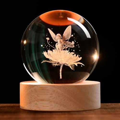 Fairy Gifts for Girls 3D Fairy Crystal Ball Birthday Gifts for Girl by ZRENJHUS