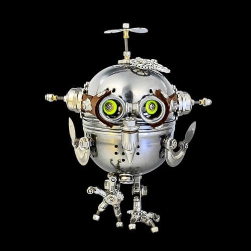 3D Steampunk Mechanical Metal Puzzle Kit: DIY Owl Model - 3D Jigsaw Assembly Kit, Handmade Craft Collection for Adults, Teens, Boys, and Girls(110+Piece) - Image 4