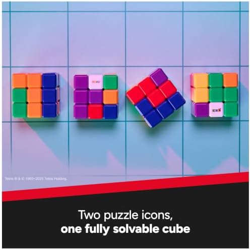 Rubik's Cube Tetris Edition 3x3 Cube Shapeshifting Puzzle Game Brain Teaser - Image 3
