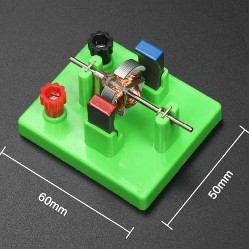 1Pc Green DIY DC Electrical Motor Assemble KIT - STEM Science Lab Educational Physics Learning Experiment Ornaments for Electrical Motor Light in Weight,Learning and Education(ZS584) - Image 2