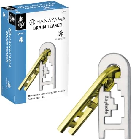BePuzzled |Keyhole Hanayama Metal Brainteaser Puzzle Mensa Rated Level 4, for Ages 12 and Up by BePuzzled