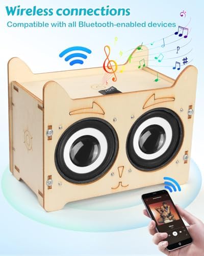 Poraxy Science Kits for Kids Age 8-12, STEM Toys for 8-13, Build Your Own Bluetooth Speaker Radio, Engineering Electronics DIY Set, Birthday Gifts for 9 10 11 14 15 16 Year Old Teen Boys Girls - Image 4