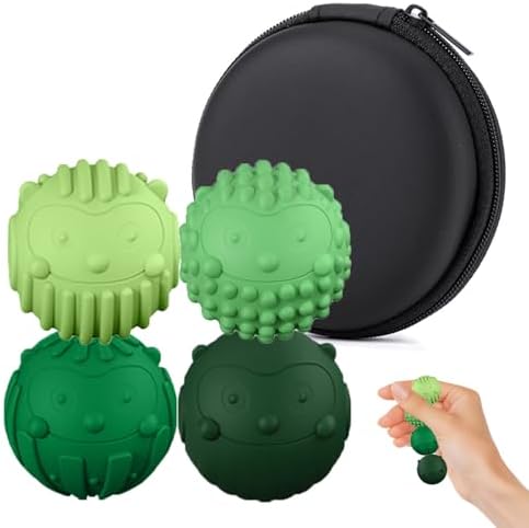 4PC Silicone Magnetic Balls Fidget Toys Stress Balls for Adults,Teens,Women by BnoiiokQualityHome