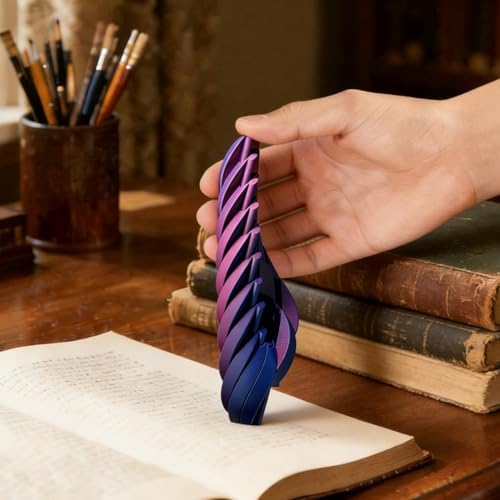 Twisty Fidget Egg, 3D Printed Slippery Egg Fidget , Easter Egg Toys, Easter Basket Stuffers, Rotating Fidget Puzzle Toy for Stress Relief, Colorful Desk Fidget Toy, Easter Party Favors (F Set, Large) - Image 5