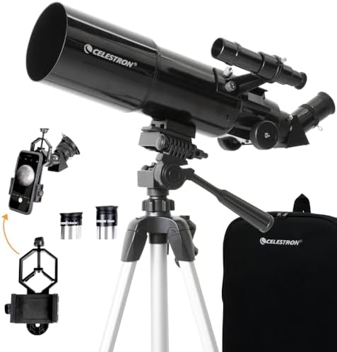 Celestron Travel Scope 80mm Telescope Kit with Backpack, Smartphone Adapter by Unknown