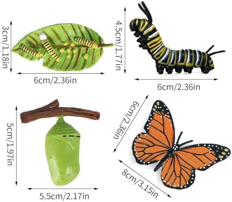 Life Cycleinsects Toys - 6Pcs Educational Figurine Set Ladyybuges - Image 4