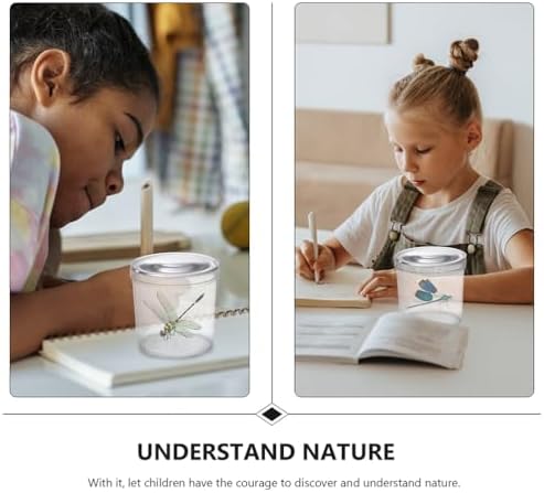 iplusmile Insect Observation Box with Magnifying Viewer 3-Inch Portable Transparent Container for Kids Nature Exploration Science Learning - Image 2