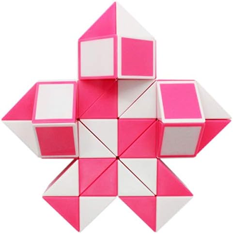 Mipartebo Magic Snake Cube Twist Puzzle 48 Wedges Large Size Pink - Image 6