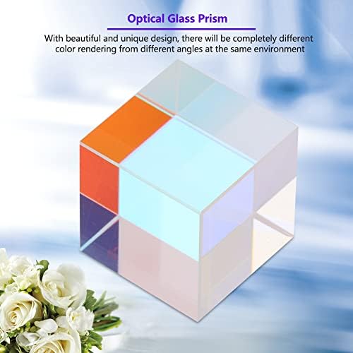 Six Sided Optical Glass Prism for Science | K9 Crystal Splits White Beam into Rainbow | Beam Splitter for Photography/Teaching/Decoration | 5 Sizes 1.27-2.2 cm (1.8 * 1.8 * 1.8cm) - Image 6