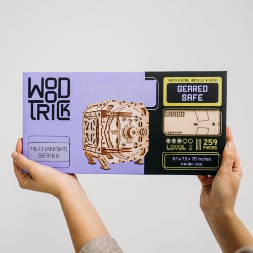 Wood Trick Safe Locker Puzzle Box 3D Wooden Puzzles for Adults to Build - Image 5