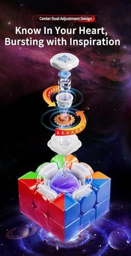 Moyu Weilong WRM V10 Magnetic Cube, Stickerless Adjustable Elasticity Magnetic Budget Cube, Professional Cube Smooth & Fast with Transparent Storage Box - Image 3